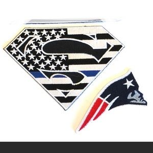 Patriots patch NFL Superman iron on New England